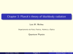 Chapter 3: Planck`s theory of blackbody radiation