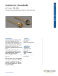 Avalanche photodiode A User Guide