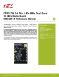 EFR32FG 2.4 GHz / 434 MHz Dual Band 10 dBm Radio Board