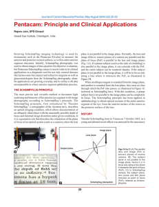 Pentacam: Principle and Clinical Applications