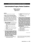 Gastrointestinal Surgery: Review Questions