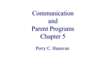 Communication and Parent Programs Chapter 5