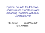 Optimal Bounds for Johnson-Lindenstrauss Transforms and