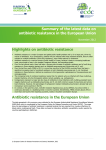 Highlights on antibiotic resistance Antibiotic resistance in