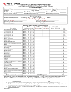 commercial / industrial customer information sheet