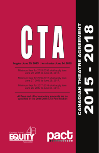 2015-2018 CTA - Professional Association of Canadian Theatres