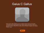 Gaius C Gallus Powerpoint