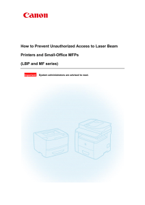 How to Prevent Unauthorized Access to Laser Beam Printers and