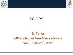 MICE Magnet Readiness Review RAL, June 28 th , 2016