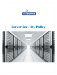 Server Security Policy