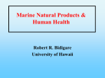 Marine Natural Products and Human Health