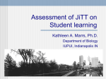 Assessment of JiTT on Student Learning