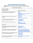 Australian Mathematics Content Map