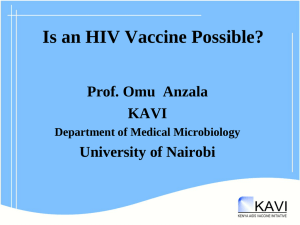 Is an HIV Vaccine Possible? - College of Health Sciences, University