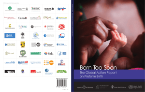 Born Too Soon: The Global Action Report on Preterm Birth