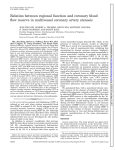 Relation between regional function and coronary blood - AJP