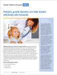 Pediatric growth disorders are often treated