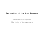 Formation of the Axis Powers