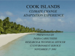 COOK ISLANDS CLIMATE CHANGE ADAPTATION EXPERIENCE
