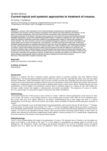 Current topical and systemic approaches to treatment of rosacea