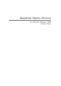 Quantum Optics Devices