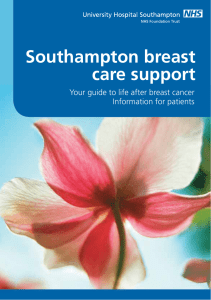 Breast care support - patient information