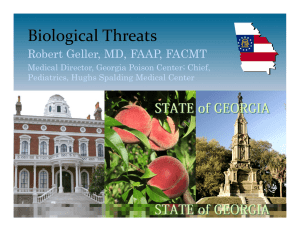 Biological Threats - Georgia Poison Center