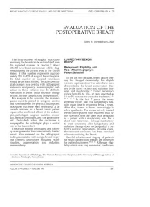 evaluation of the postoperative breast