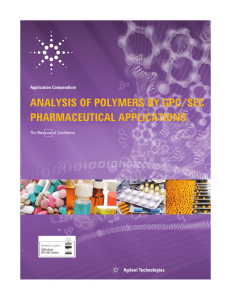analysis of polymers by gpc/sec pharmaceutical applications