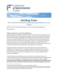Building Value survey - Toronto Atmospheric Fund