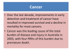 Cancer - pdhpe