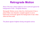 Explaining Retrograde Motion of the Planets