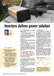 Inverters deliver power solution