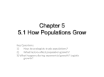 Chapter 5 5.1 How Populations Grow