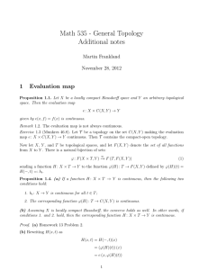 Evaluation map