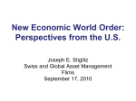 New Economic World Order: Perspectives from the US
