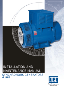 installation and maintenance manual