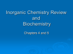 Inorganic Chemistry Review Biochemistry