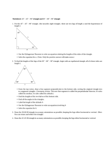 Special Triangles - Math User Home Pages