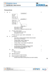 Unit B2, B2.3.1 Mark Scheme Photosynthesis