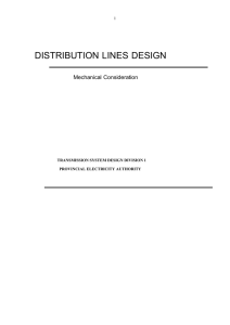 Distribution Lines Design