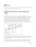 Deglitching Techniques for High-Voltage R-2R