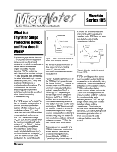 What is a Thyristor Surge Protective Device?
