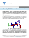 Reducing EMI With Vishay`s IHLE Power Inductor