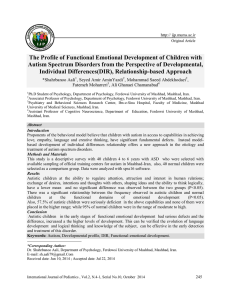 The Profile of Functional Emotional Development of Children with