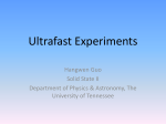 "Ultrafast experiments" (Presentation)