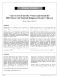 Upper Cervical Specific Protocol and Results for