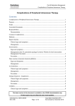 Complications of IV Therapy