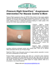 the Pressure Right® PONV (Post Operative Nausea