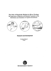 The Role of Bankside Habitat in River Ecology